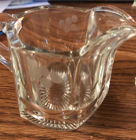 Cut glass creamer - Cambridge Glass, Wildflower Pattern, etched flowers with gold trim, Creamer and Sugar Bowl set. (204) $25.50. $30.00 (15% off) Add to cart. Fire King Milk Glass Creamer and Sugar Bowl Set by Anchor Hocking. 22 Karat Gold Trim. Vintage 1950s.